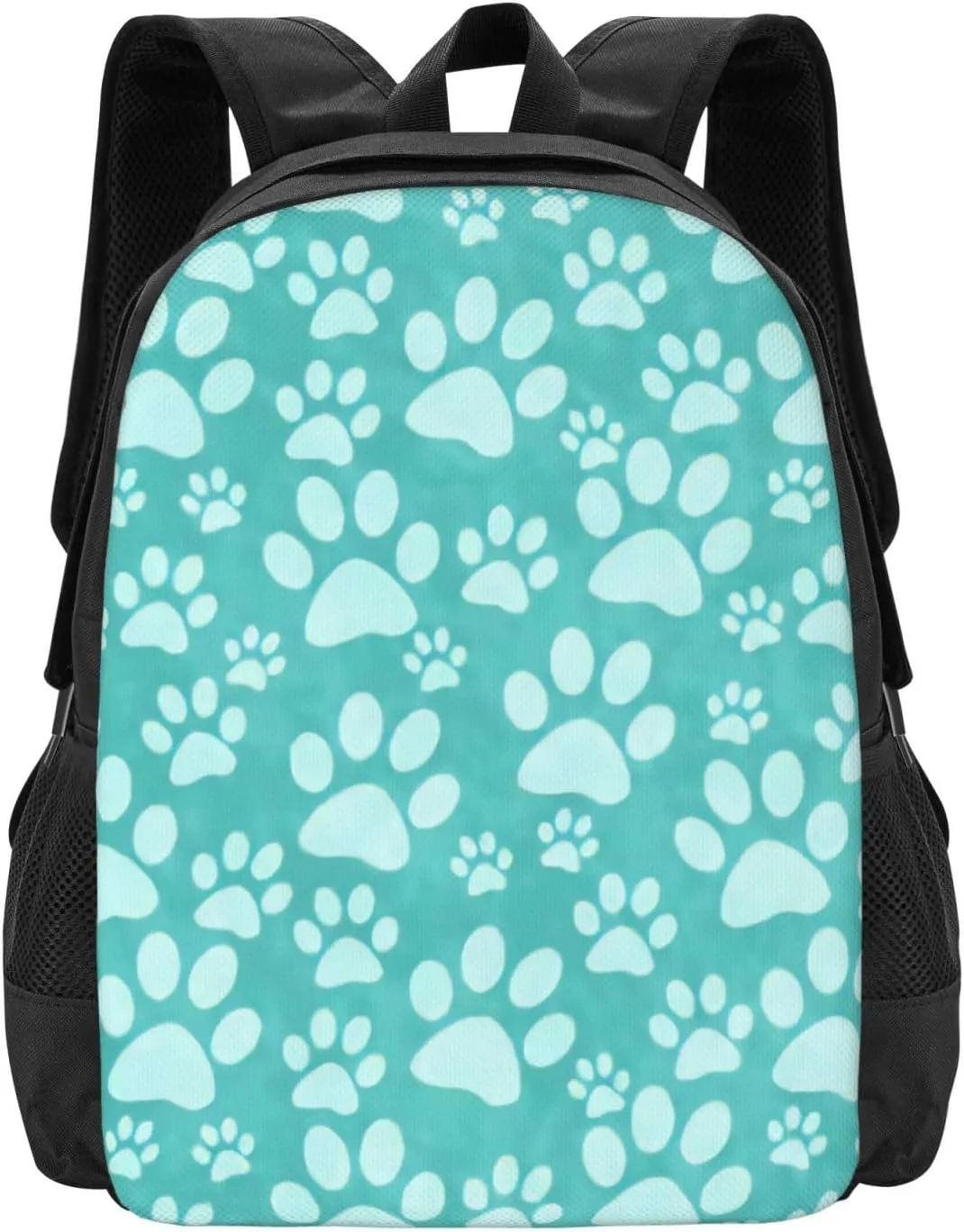 Teal Dog Paw Prin Lightweight Packable Backpack Travel Casual Hiking Daypack Foldable Backpack For Men Women