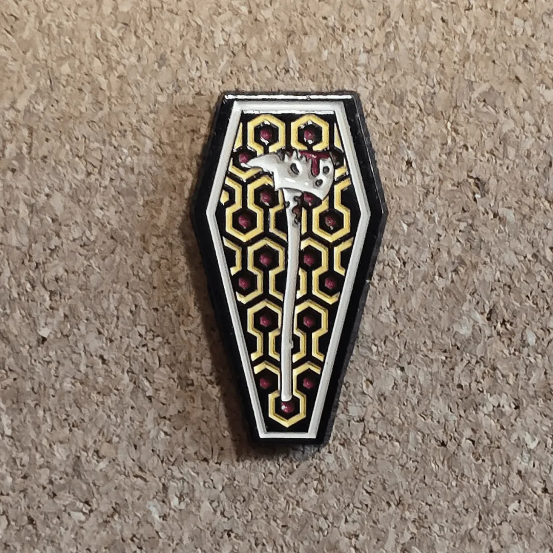The Shining Coffin Axe Pin