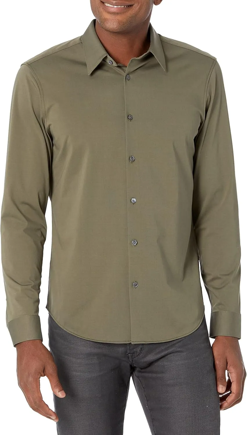 Theory Men's Sylvain Structure Knit Dress Shirt