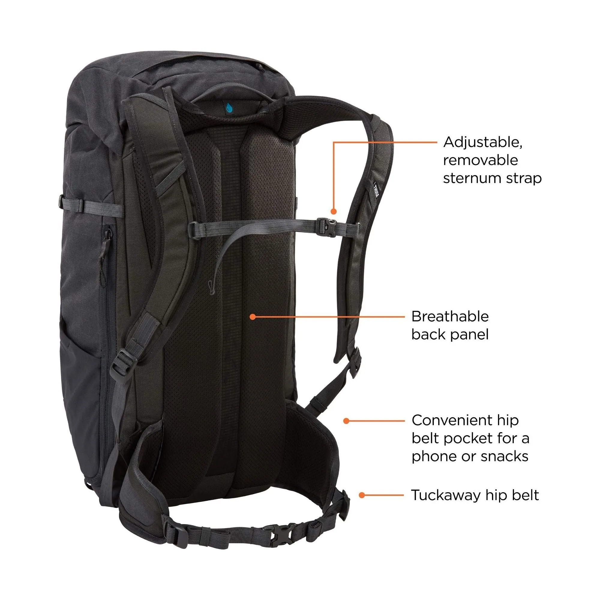 Thule AllTrail X 25L hiking backpack - Obsidian