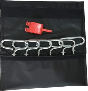 THUNDERBAY 6 or 9 Piece Ice Anchor Kit for Winter Outdoor Camping&Fishing
