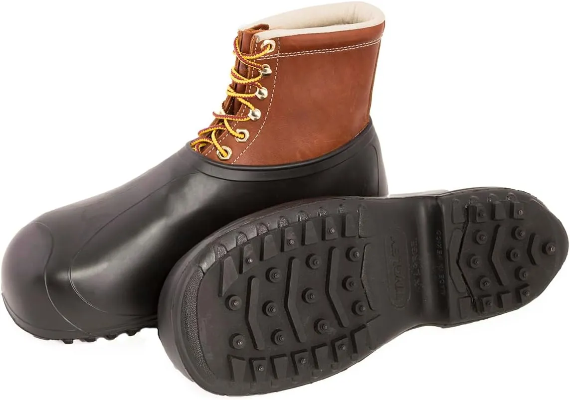 Tingley 1350.LG Hi-Top Rubber Cleated/Studded Outsole Boot, Large, Black