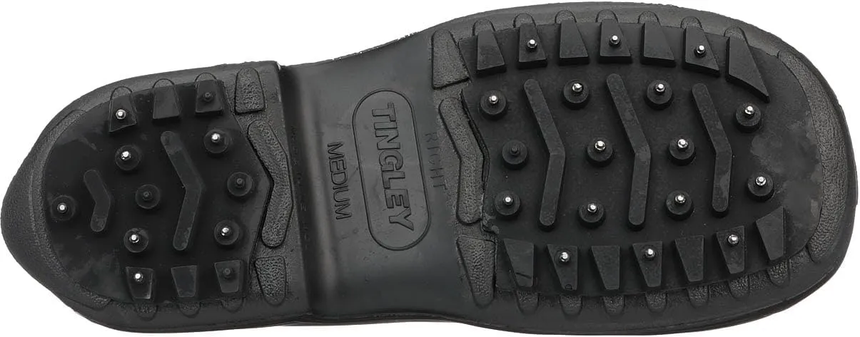 Tingley 1350.LG Hi-Top Rubber Cleated/Studded Outsole Boot, Large, Black