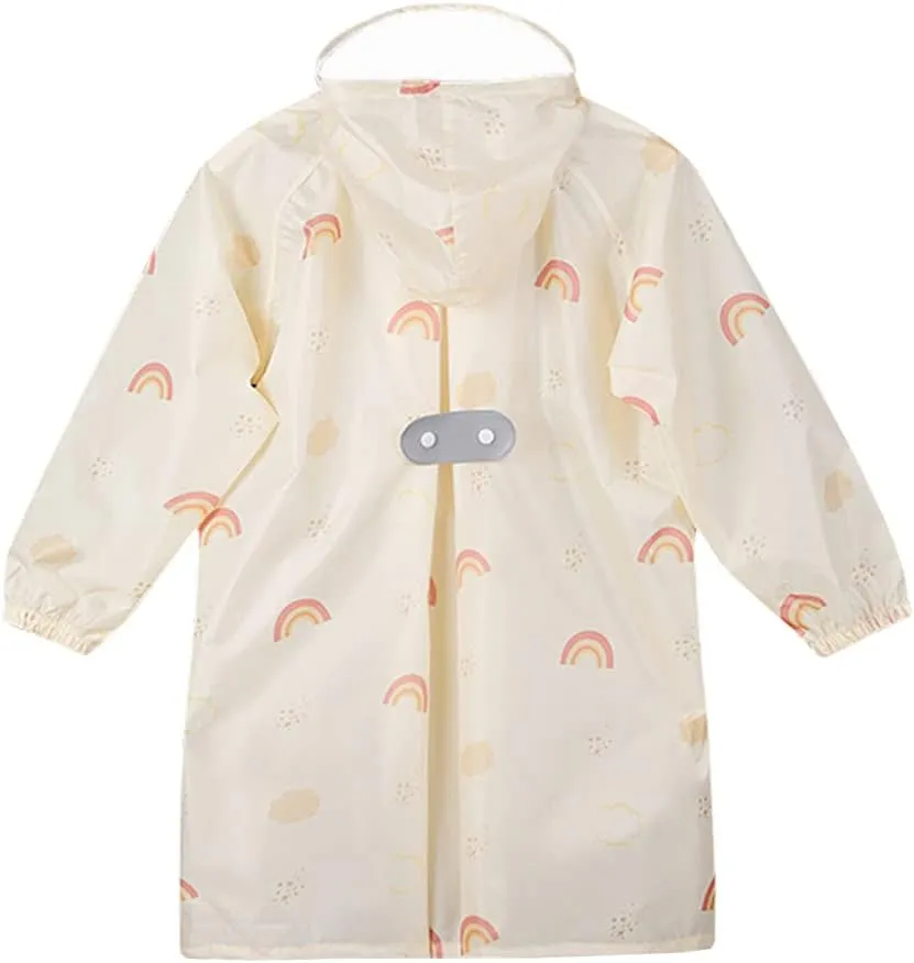 Toddler Kids Raincoat Boys Girls Rain Jacket Lightweight Rain Poncho Waterproof Outwear Rainwear
