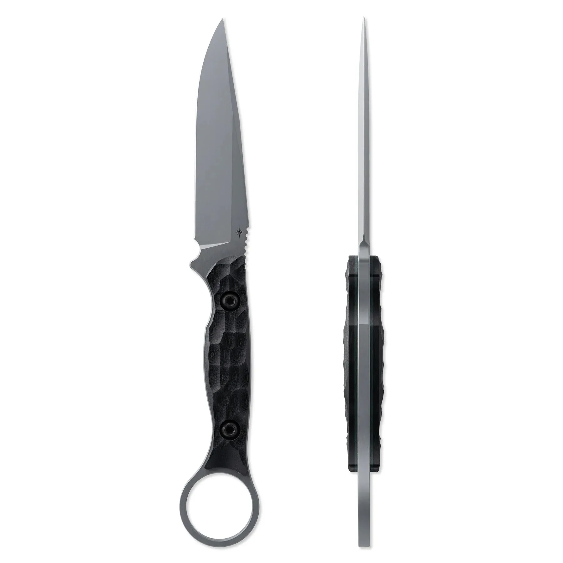 Toor Serpent S Phantom Grey 3.75" Fixed Blade Pocket Knife (850049642972)