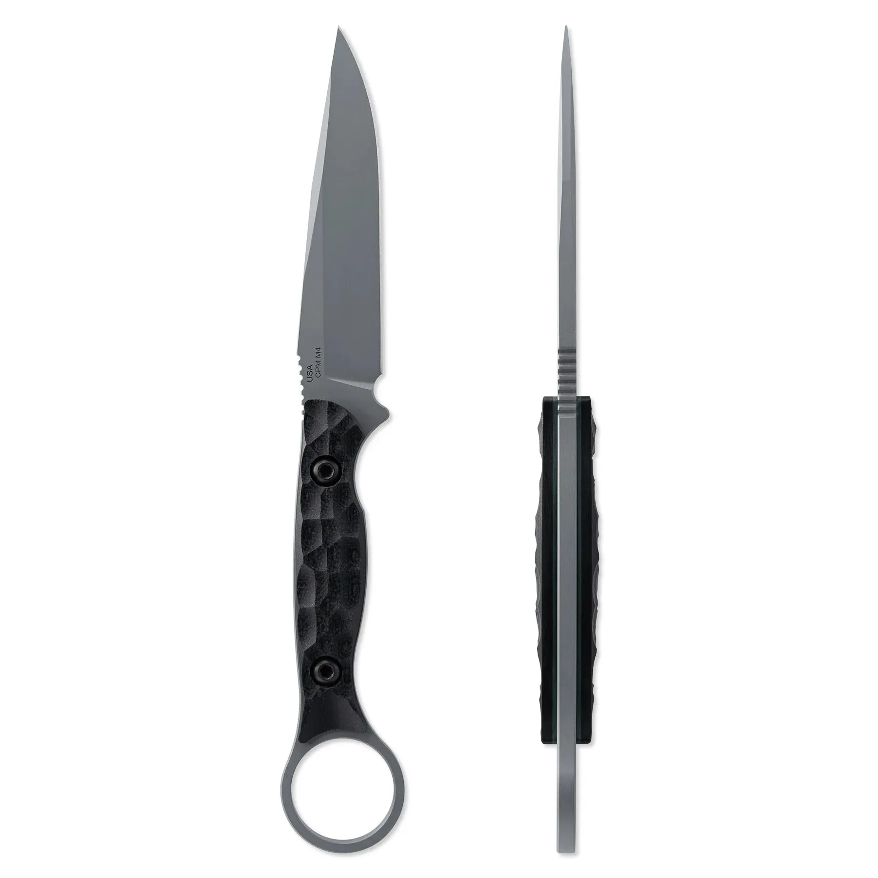 Toor Serpent S Phantom Grey 3.75" Fixed Blade Pocket Knife (850049642972)