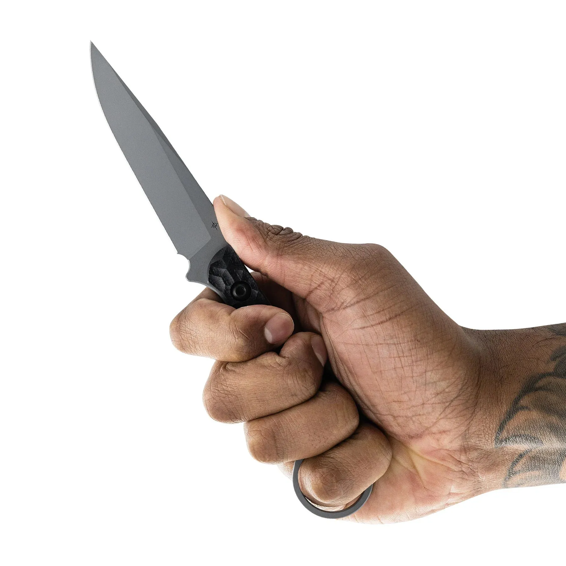 Toor Serpent S Phantom Grey 3.75" Fixed Blade Pocket Knife (850049642972)