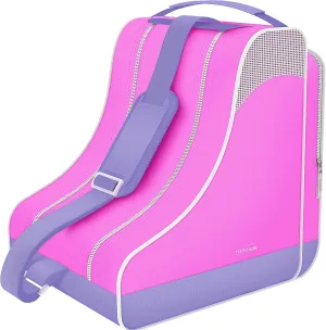 TOPOWN Premium Ice Skate and Roller Skate Bag - Men, Women, Child/Adult Up to Size 12(US)