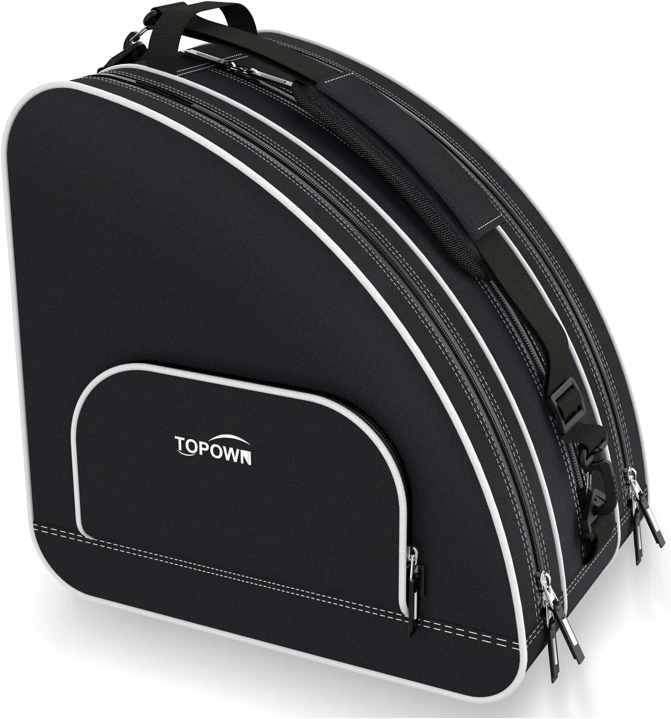 TOPOWN Premium Ice Skate Bag - Roller Skates & Blades Bag for Men & Women - Black & Rose Red