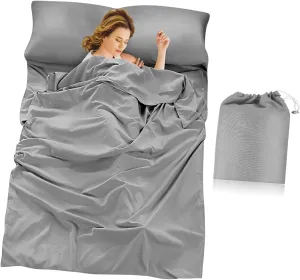 Totority Sleeping Bag Liner Hotel Sleep Sack Travel Sheets for Hotels Large Size Polyester Lightweight Portable