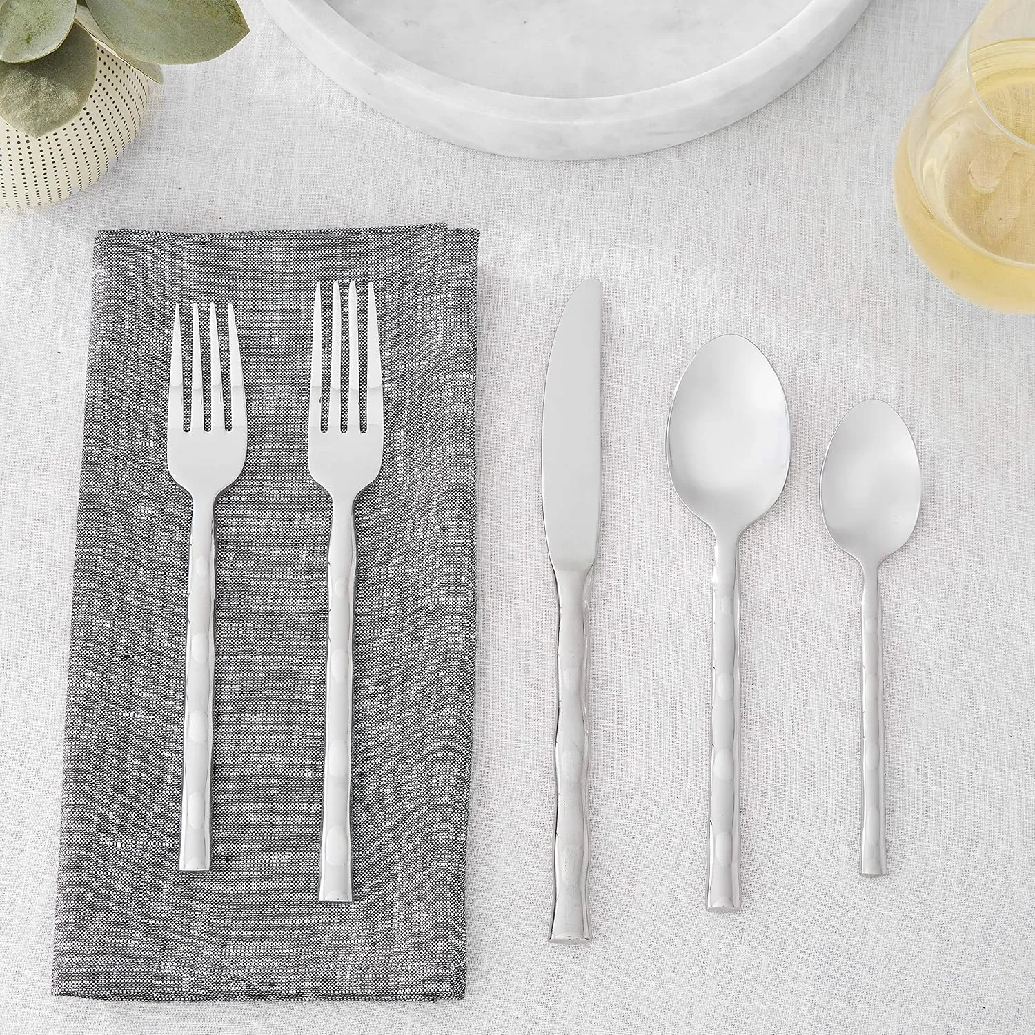 Towle Living 20-Piece Calypso Stainless Steel Flatware Set, Service for 4