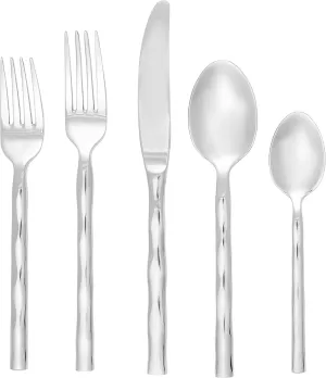 Towle Living 20-Piece Calypso Stainless Steel Flatware Set, Service for 4