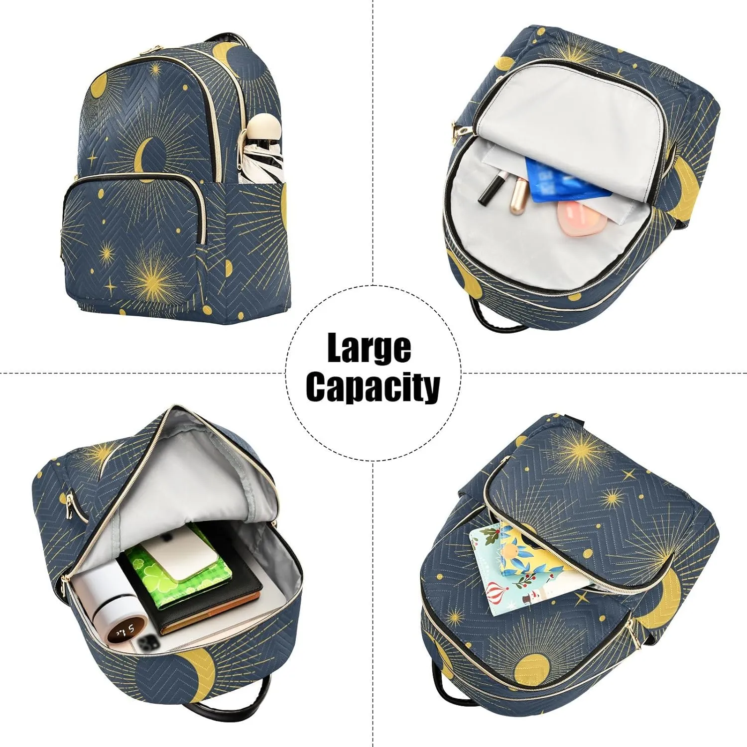 Travel Backpack for Women Quilted Bookbag Casual Bag Backpack Lightweight Fashionable Women's Backpack