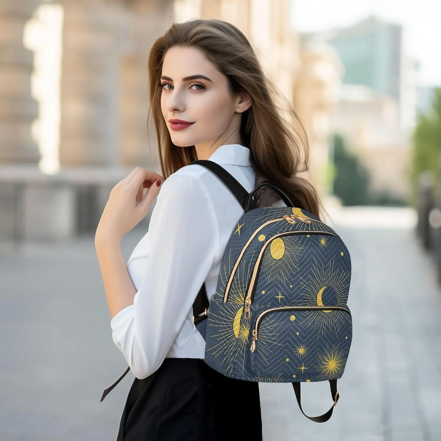 Travel Backpack for Women Quilted Bookbag Casual Bag Backpack Lightweight Fashionable Women's Backpack