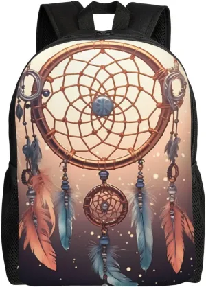 Travel Backpack Native American Dream Catcher Carry on Backpack Lightweight Business 16inches Laptop Backpack for Men Women