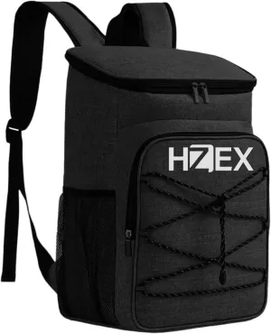 Travel Cooler Lunch Backpack, 25L or 25 Can Hiking Back Pack, Insulated Lunch Box Bag, Water Resistant Can Beach Cooler, Leakproof and Lightweight for Traveling, Fishing, Camping