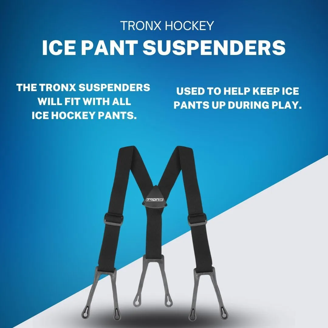 TronX Ice Hockey Pant Suspenders - Adult Senior Junior Youth
