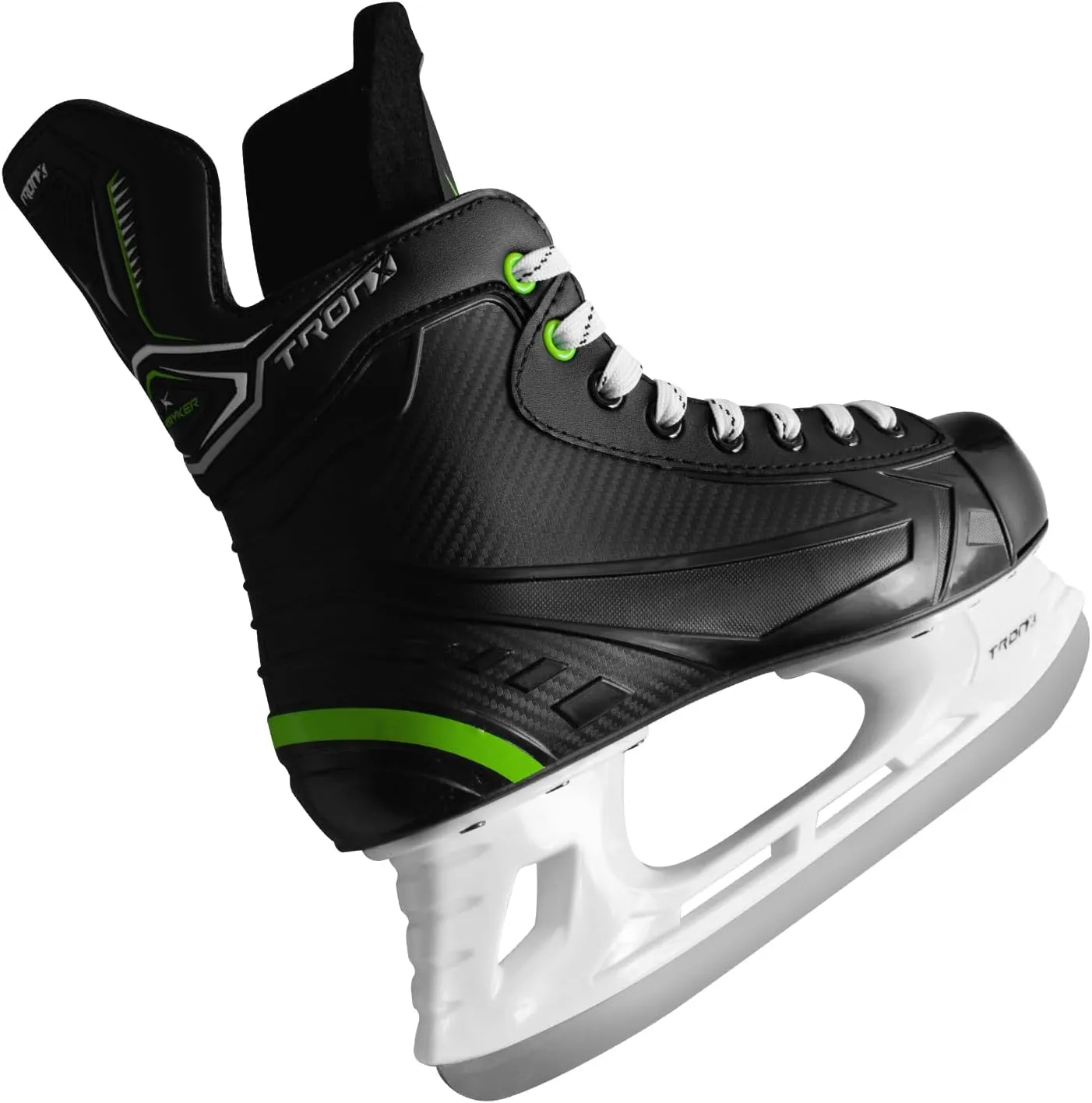 TronX Stryker 3.0 Senior Adult Men Women Junior Kids Ice Hockey Skates, New Model