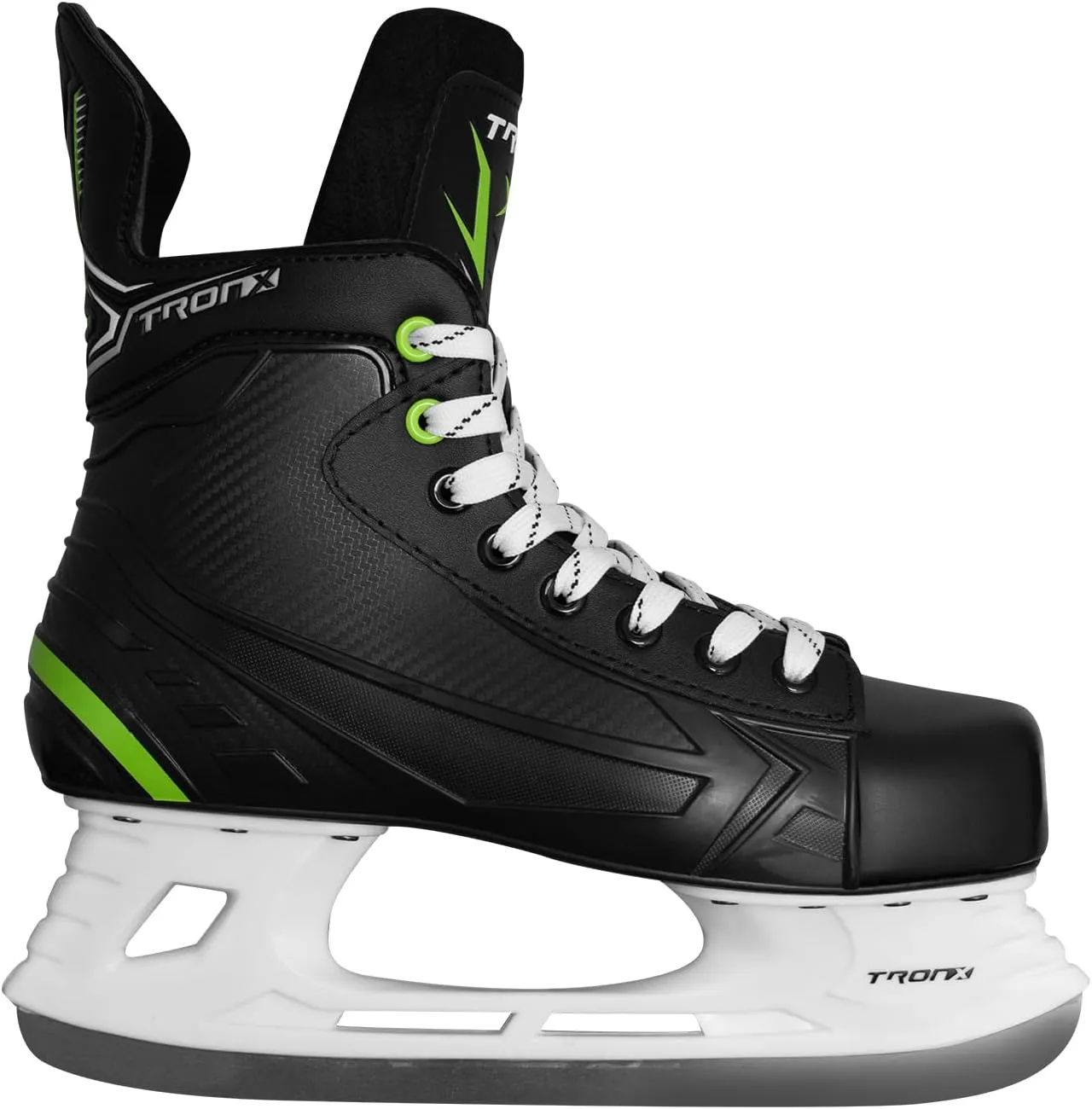 TronX Stryker 3.0 Senior Adult Men Women Junior Kids Ice Hockey Skates, New Model