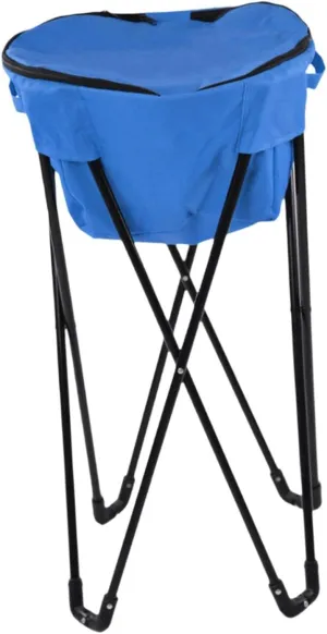 Tub Cooler Stand with Travel Bag Standing Ice Cooler Folding Beach Hiking Lightweight BBQ Outdoor Standing Ice Cooler Bag