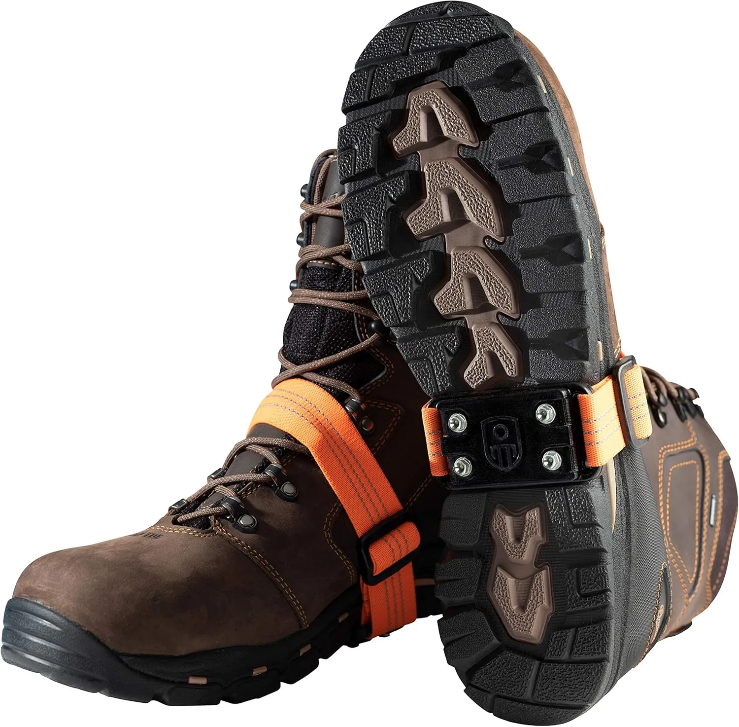 Unisex Midcleat Steel Anti-Slip Traction Ice Cleats Black One Size