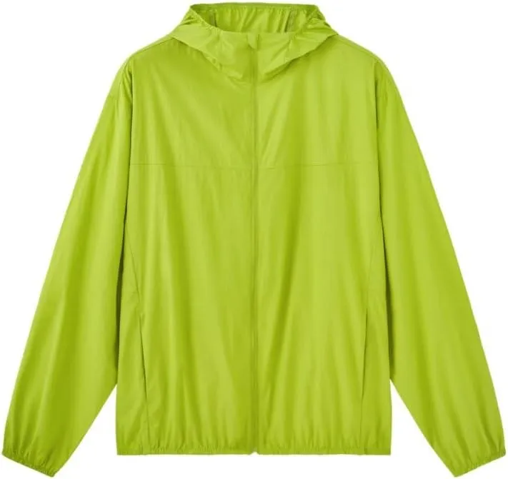 UPF 100 Hooded Sun Jacket for Men & Women, Lightweight UV Protection Shirt with Pockets, 6.3oz (Poly/Nylon)