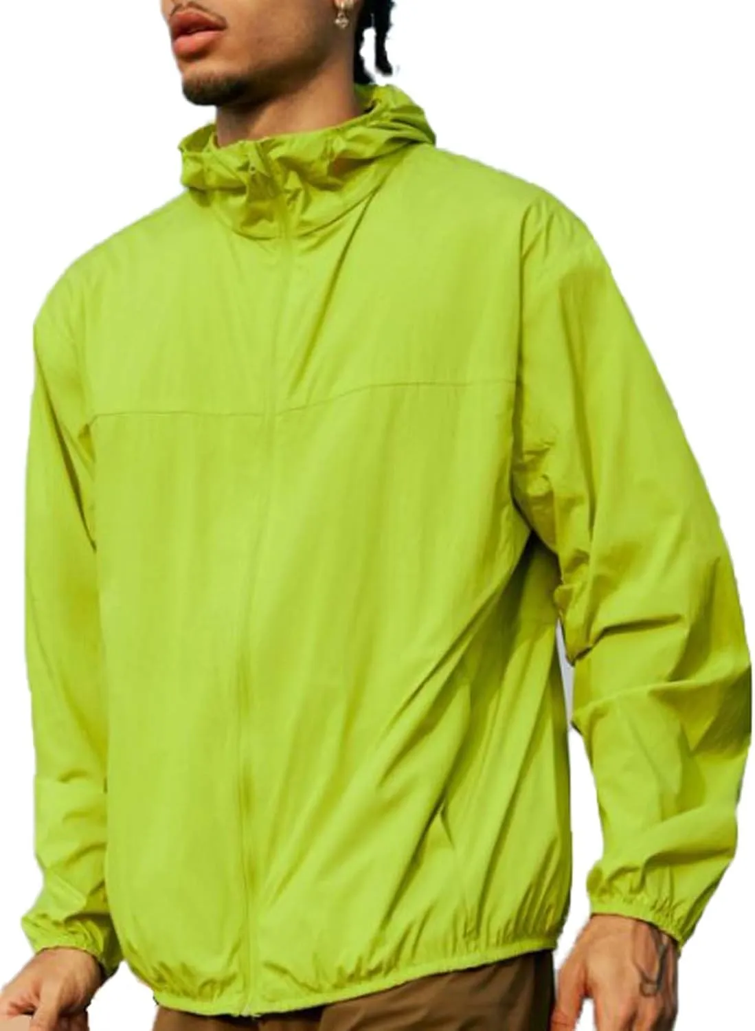 UPF 100 Hooded Sun Jacket for Men & Women, Lightweight UV Protection Shirt with Pockets, 6.3oz (Poly/Nylon)
