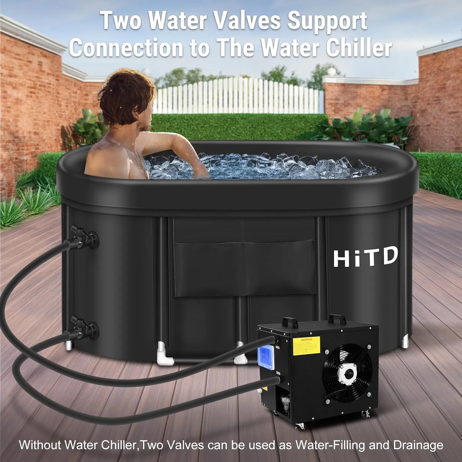 Upgraded Cold Plunge Tub for Athletes with Inflatable Neck Rest Ring,Grand Edition Ice Bath for Recovery,Ice Bath Tub with Cover and Handbag,Cold Plunge for Family Garden,Gyms,Arena and Indoor Use