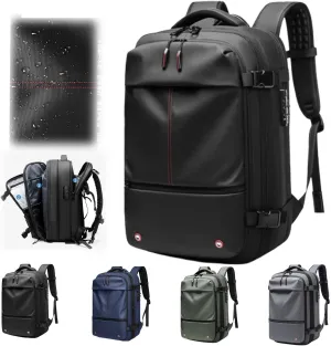 Vacbag Backpack, 60L Expandable Backpack with Vacuum Compression, Waterproof Vacuum Backpack for Travel, Water Resistant (Black)