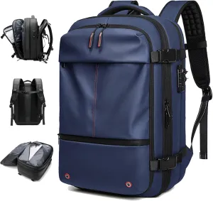 Vaccage Backpack, Vaccage Bag, Vaccage Back Pack, 60L Expandable Travel Smart Backpack with Vacuum Compression, with Pump (Blue(No Air Pump))