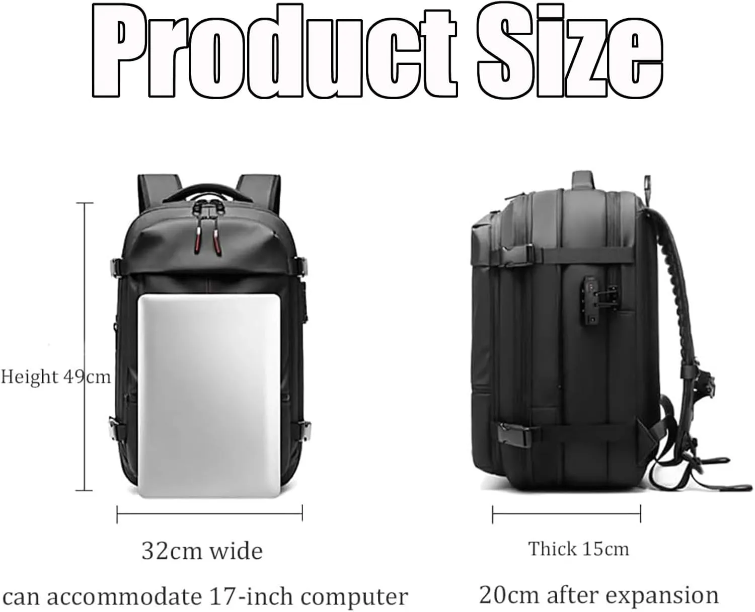 Vaccage Backpack, Vaccage Bag, Vaccage Back Pack, 60L Expandable Travel Smart Backpack with Vacuum Compression, with Pump (Blue(No Air Pump))