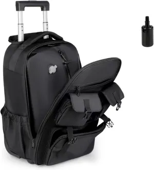Vacpack Backpack with Wheels -,Vacuum Seal Compression Travel Backpack,Waterproof material,Ideal for Travel/Camping/Laptop (With Air Pump)