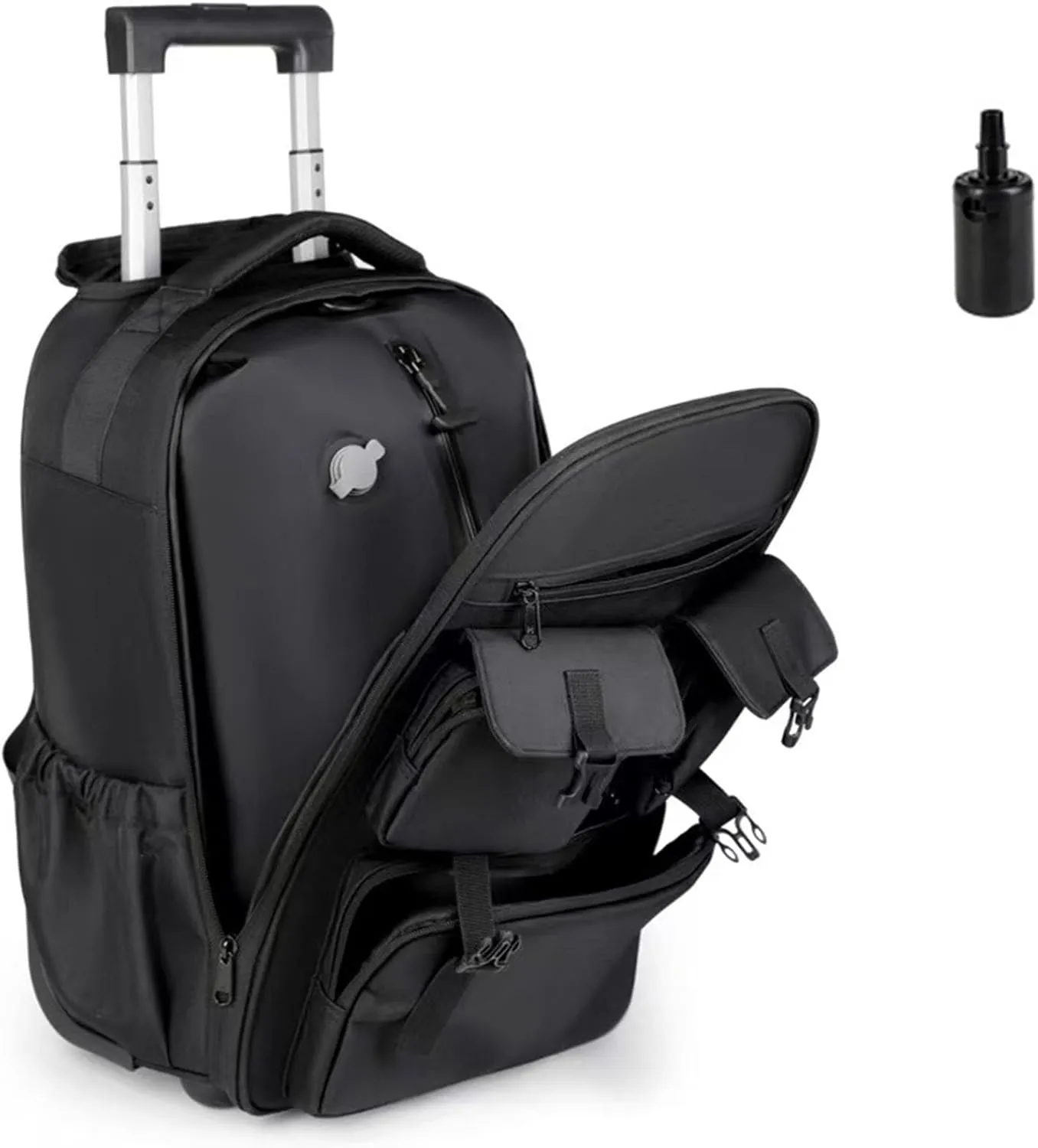 Vacpack Backpack with Wheels -,Vacuum Seal Compression Travel Backpack,Waterproof material,Ideal for Travel/Camping/Laptop (With Air Pump)
