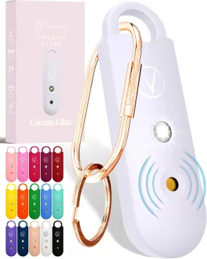 Vantamo Personal Alarm for Self Defense with Low Battery Notice, Strobe Light & Extra Loud 130 dB Double Speakers Safety Keychain Set for Women, Rechargeable Panic Button for Womens Self Defense