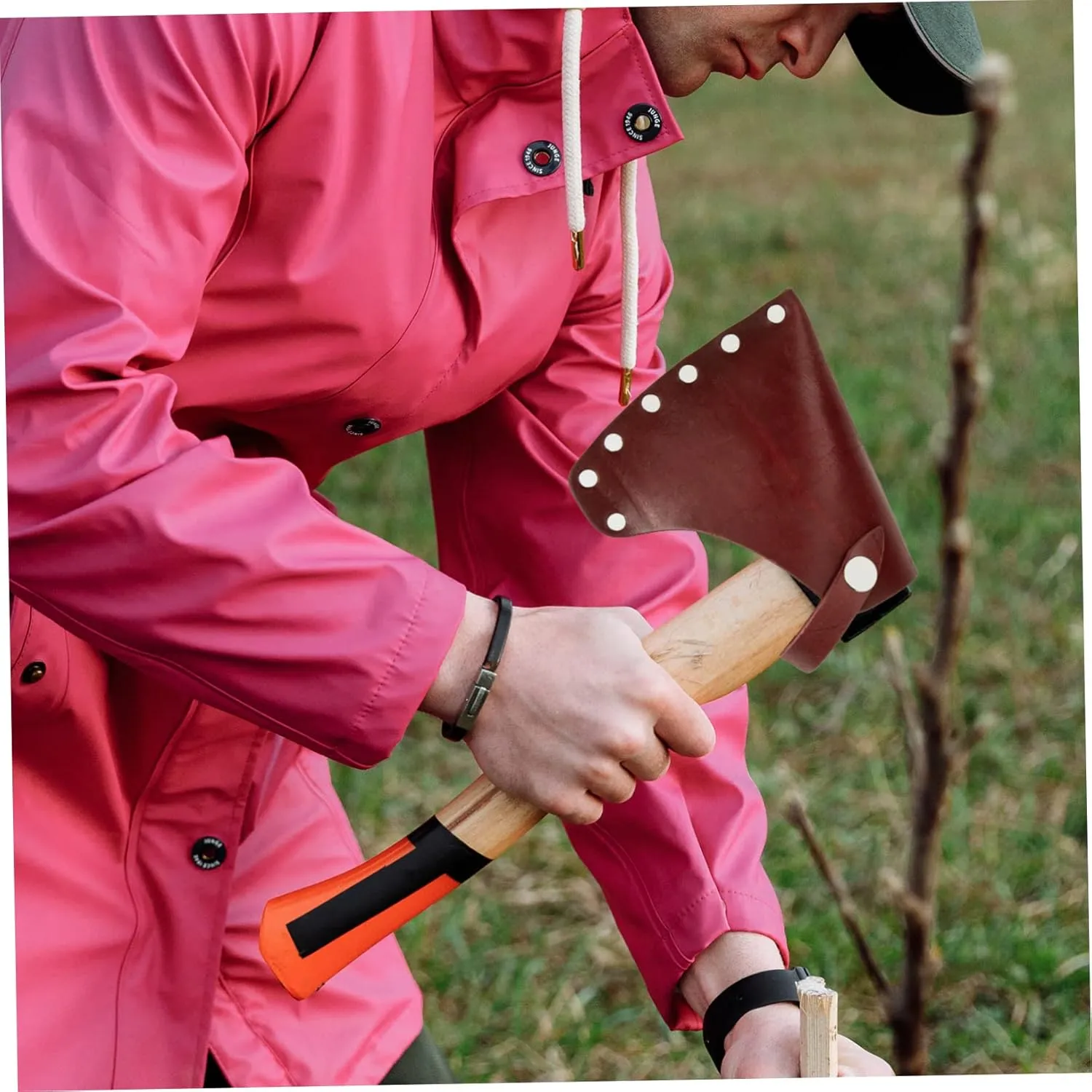 VICASKY 2pcs Portable Protective Cover for Hatchet Durable Axe Sheath for Outdoor Use Versatile and Axe Storage for Camping and Outdoor Enthusiasts One Pack