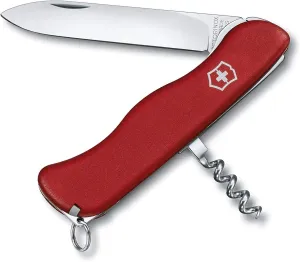 Victorinox Alpineer Swiss Army Pocket Knife, Medium, Multi Tool, 5 Functions, Locking Blade, Red