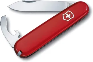 Victorinox Bantam Swiss Army Knife, 8 Function Swiss Made Pocket Knife with Large Blade, Bottle Opener and Screw Driver - Red