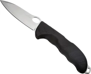 Victorinox Hunter Pro Swiss Army Pocket Knife, Large, Multi Tool, 2 Functions, Large Locking Blade, One Hand, Black