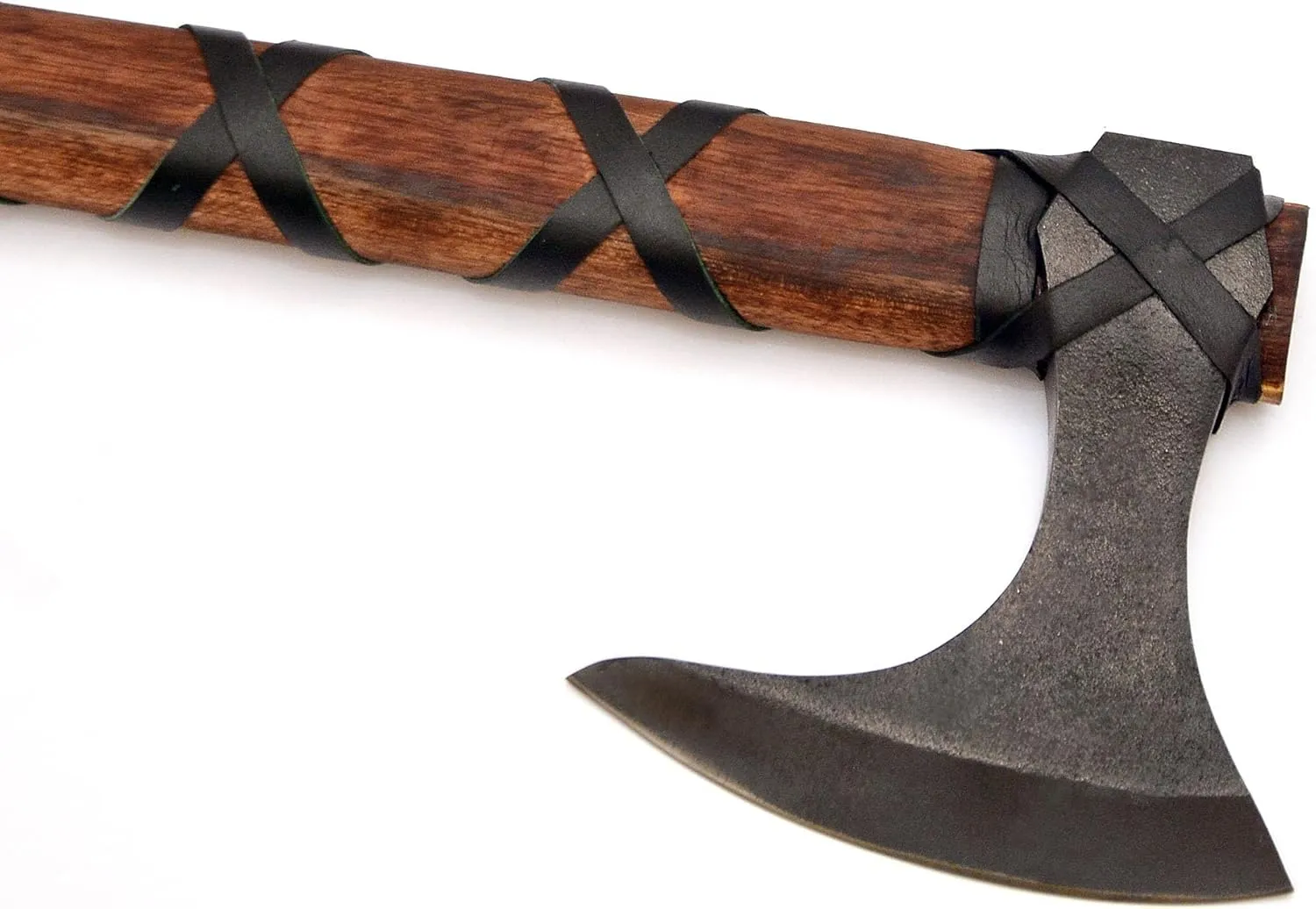 Viking Axe of Ragnar Lothbrok Axe's with Genuine Leather Sheath Hand Forged Ash Wood Handle Axes High Carbon Steel Bearded Axes Viking Gifts for Men (VK-AXE-04)