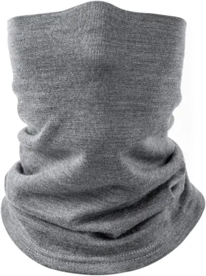 Villand 100% Merino Wool Neck Gaiter for Men and Women, Double Layer Seamless Neck Warmer for Winter Sports with Gift Box