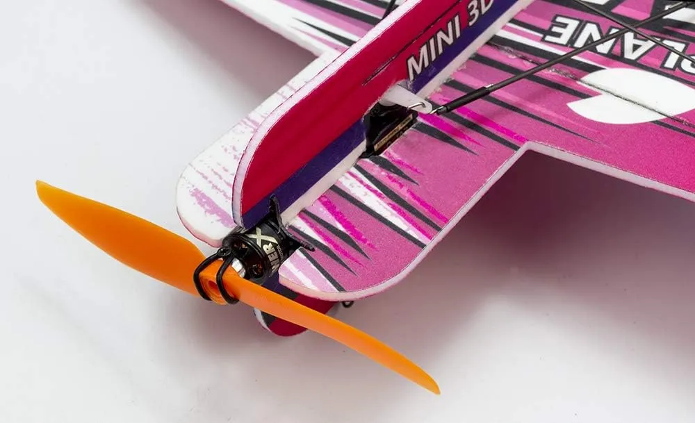 Viloga Upgrade 3D EPP Plane Sakura Aerobatic Flying Airplane, 420mm Durable Foam RC Plane Kit to Build for Adults (KIT Motor ESC Servo Mini 4CH RX(Frsky-D16), PP Sakura, Not Including Radio Control)