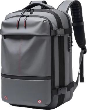 Voyagevac Backpack, 2025 Upgraded 60l Expandable Backpack with Vacuum Compression (Gray 1.0)