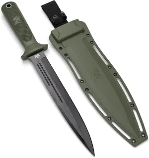 W-Catcher Fixed Blade Knife with Sheath - Large Hunting-Knife made of D2 steel - Big Fixed Blade Knives with Non-Slip TPE Handle - Full Tang Survivalknife for Outdoor Activities