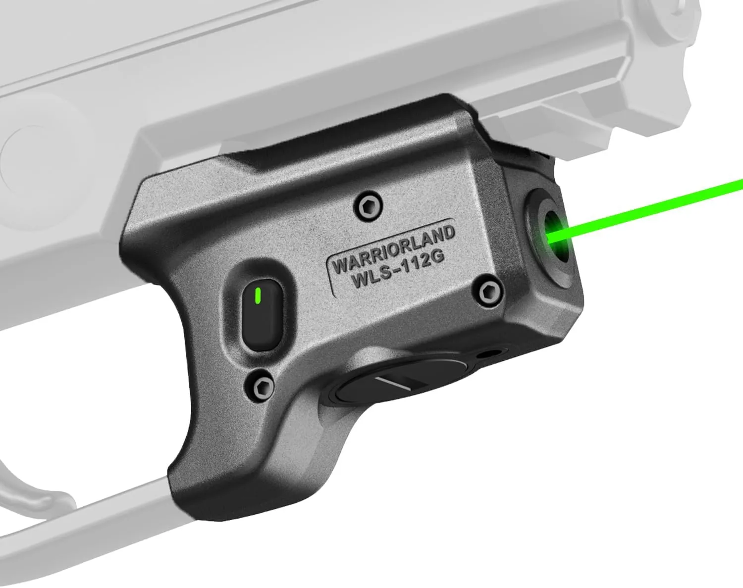 WARRIORLAND Trigger Laser Fits Sig Sauer P320 Compact M18 & P320 Full Size M17, First Green Beam Sight with Power Indicator, P320 Trigger Guard Laser with Ambidextrous On/Off Switch, WLS-112G