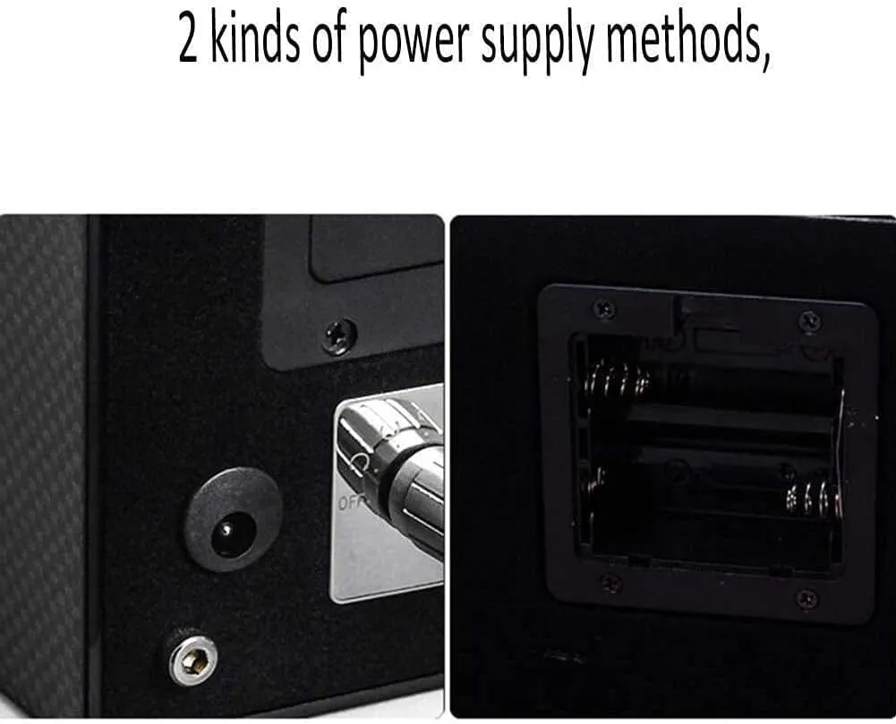 Watch Winder Box Watches Automatic Watch Winder Deluxe Silent Wood Box 4 Modes Rotation WindersHoliday Gift