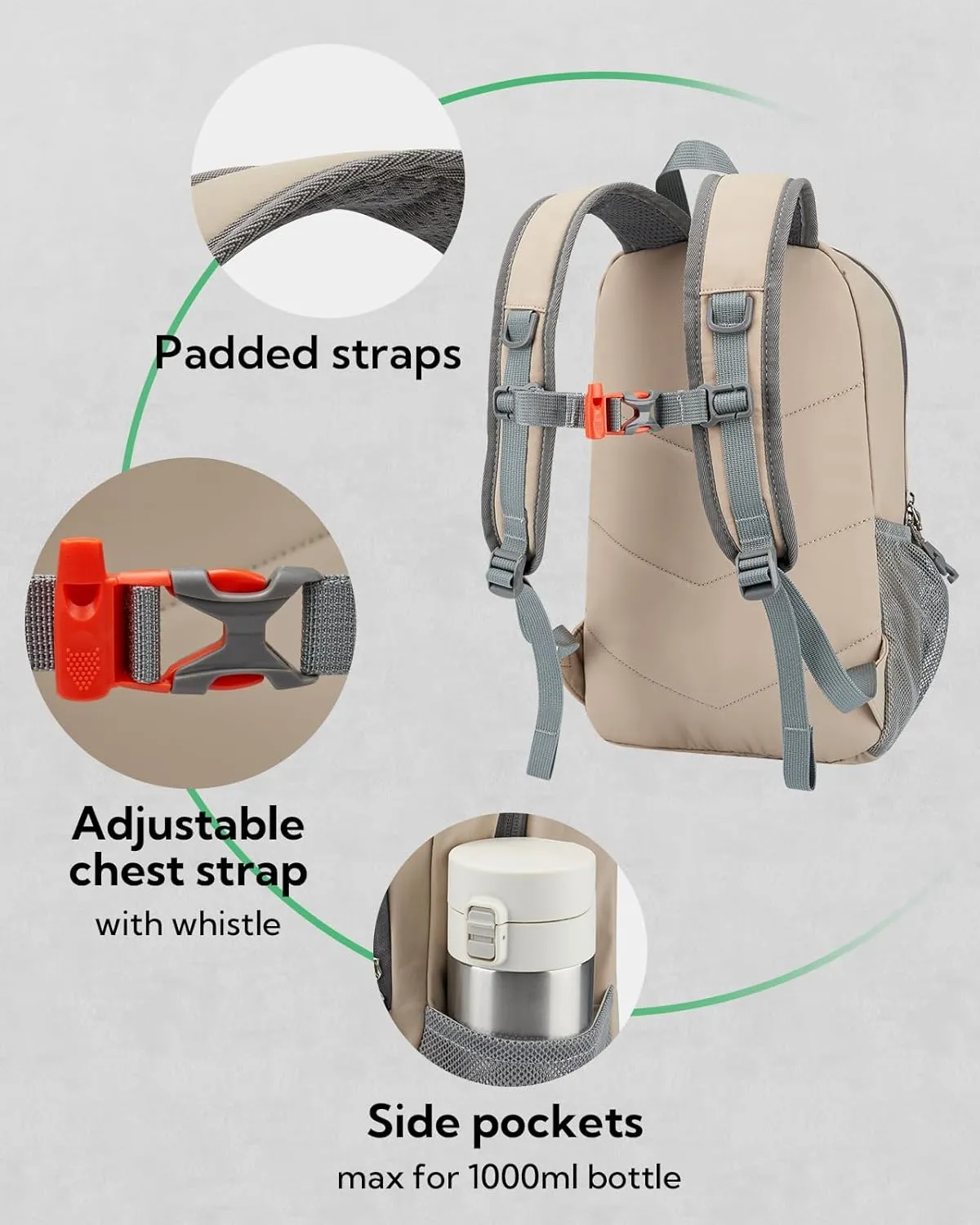 WATERFLY 12L Small Hiking Backpack: Day Pack Lightweight Travel Bag Camping Fitness Cycling Outdoor Sports Daypack For Women Men