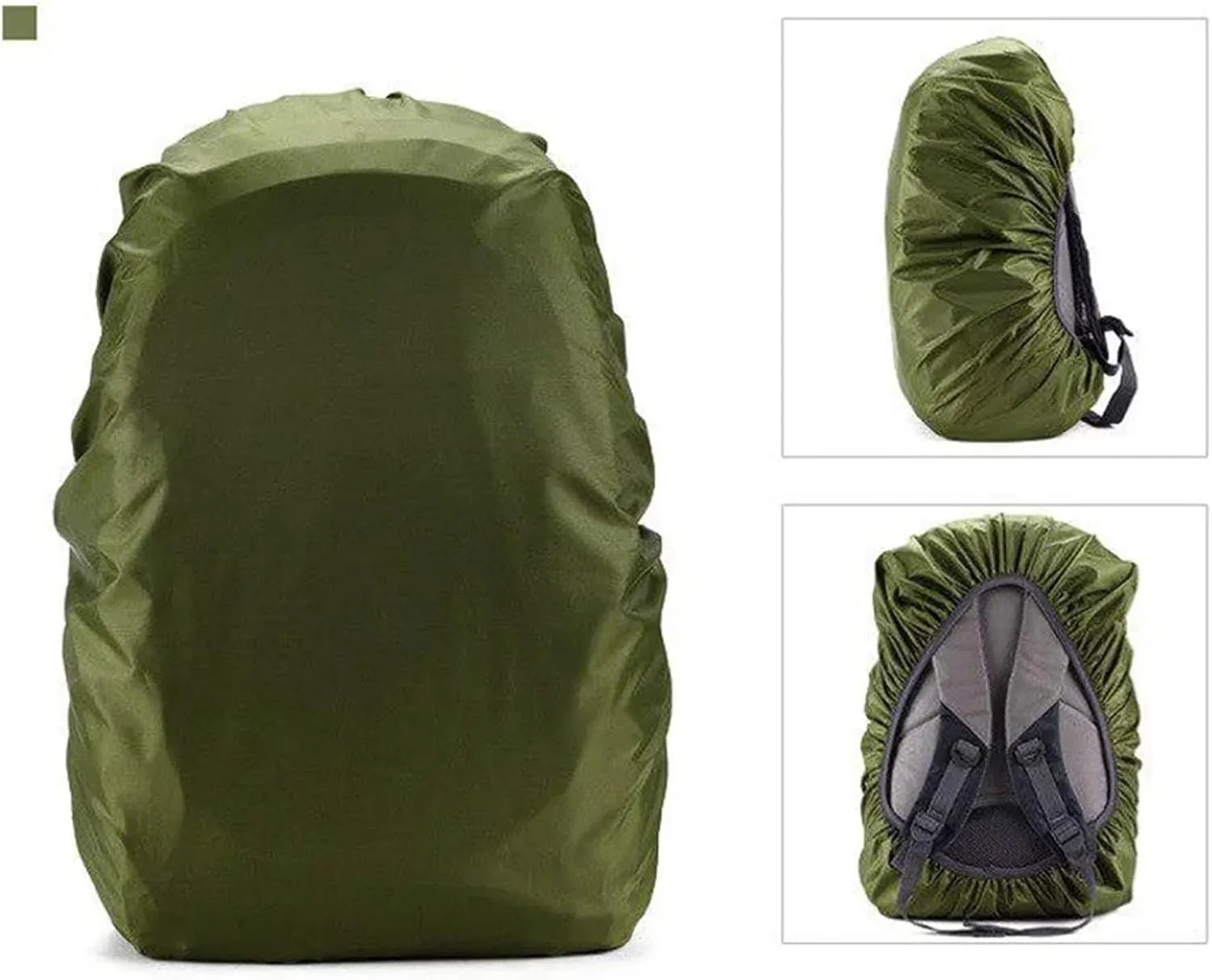 Waterproof Backpack Rain Cover 35L/45L/60L/70L/80L Outdoor Camping Hiking Mountaineering Backpack Bag Waterproof Rain Cap Cover for Hiking，Camping(80L Blue)