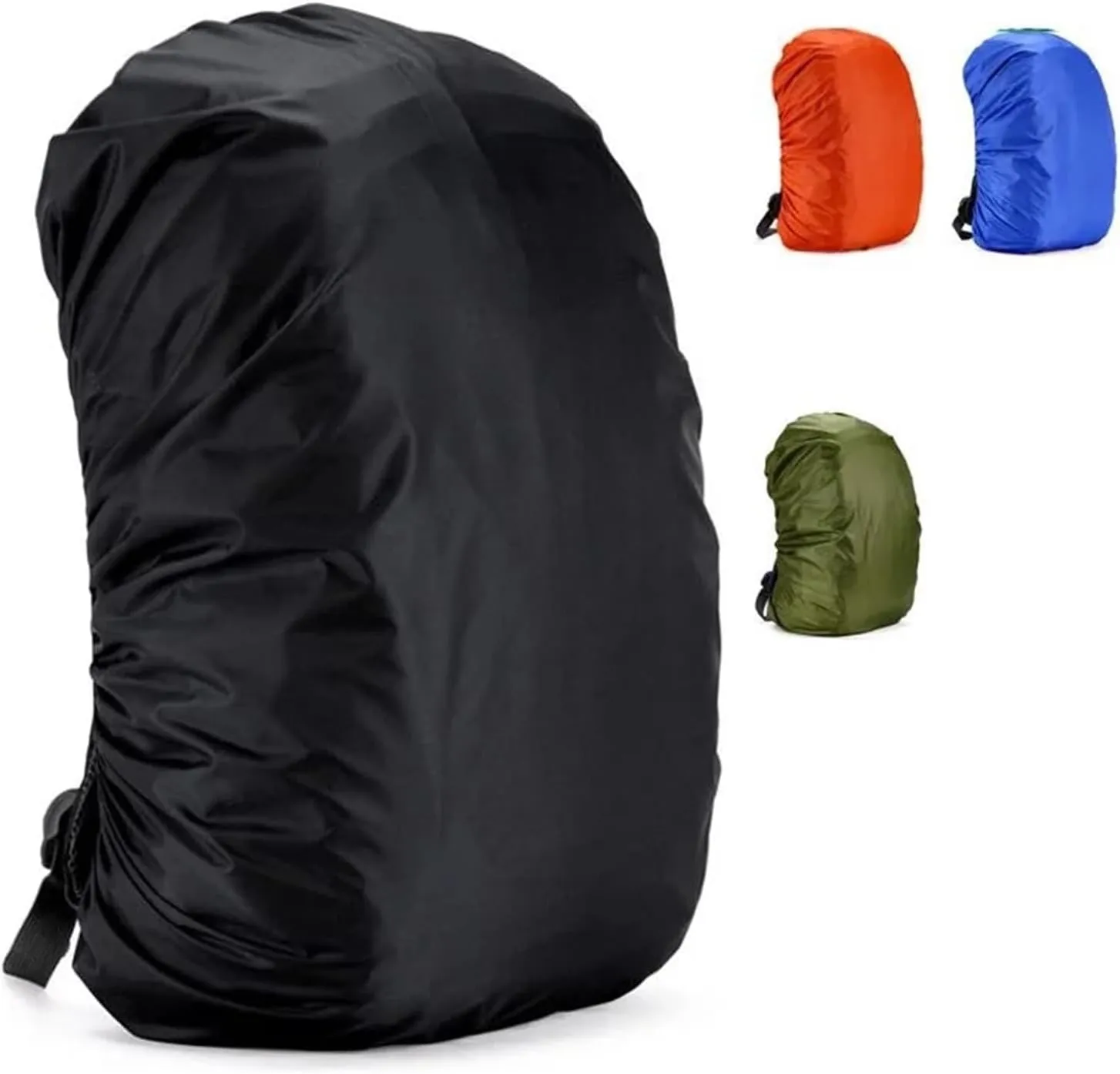 Waterproof Backpack Rain Cover 35L/45L/60L/70L/80L Outdoor Camping Hiking Mountaineering Backpack Bag Waterproof Rain Cap Cover for Hiking，Camping(80L Blue)