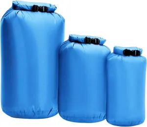 Waterproof Dry Bag 8L/40L/70L, 3-Pack Dry Sack, Lightweight Outdoor Dry Bags Travel Duffel Bags Roll Top Sack for Kayaking, Boating, Swimming, Camping, Hiking, Fishing
