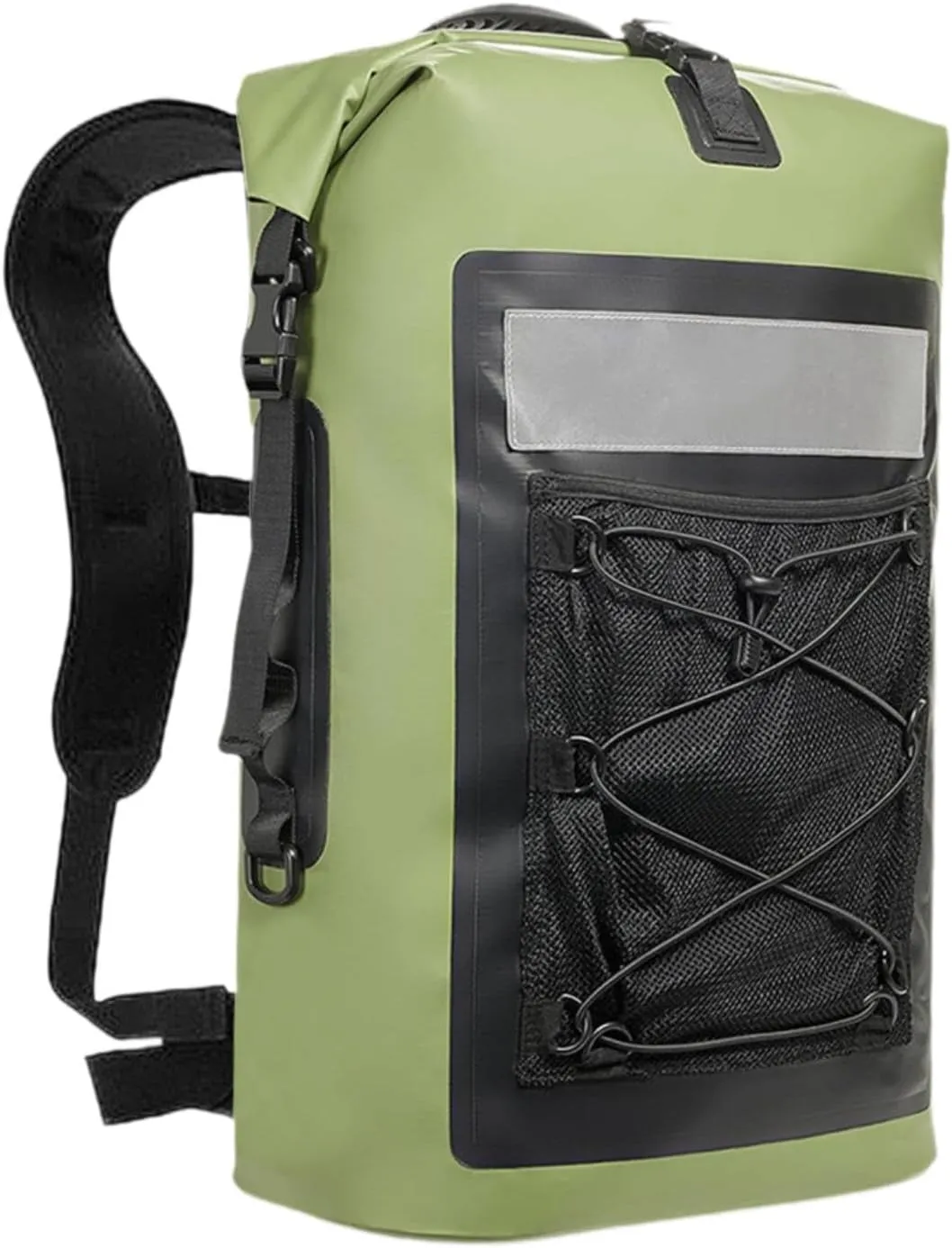 Waterproof Dry Bag Backpack Backpack 35L Practical Lightweight Storage Pack for River Trekking Camping Canoeing, Green